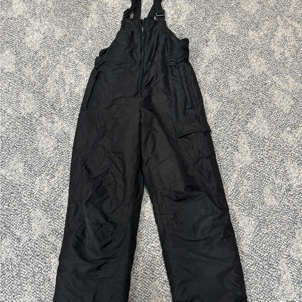 Kids Black Snow Bib